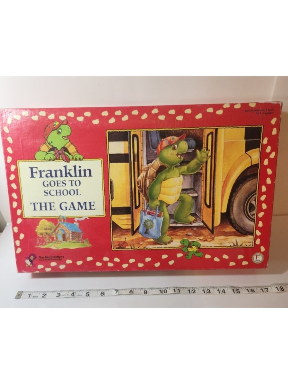Franklin Goes To School The Game Board Game Mad Hatter's Turtle Vintage 2000s